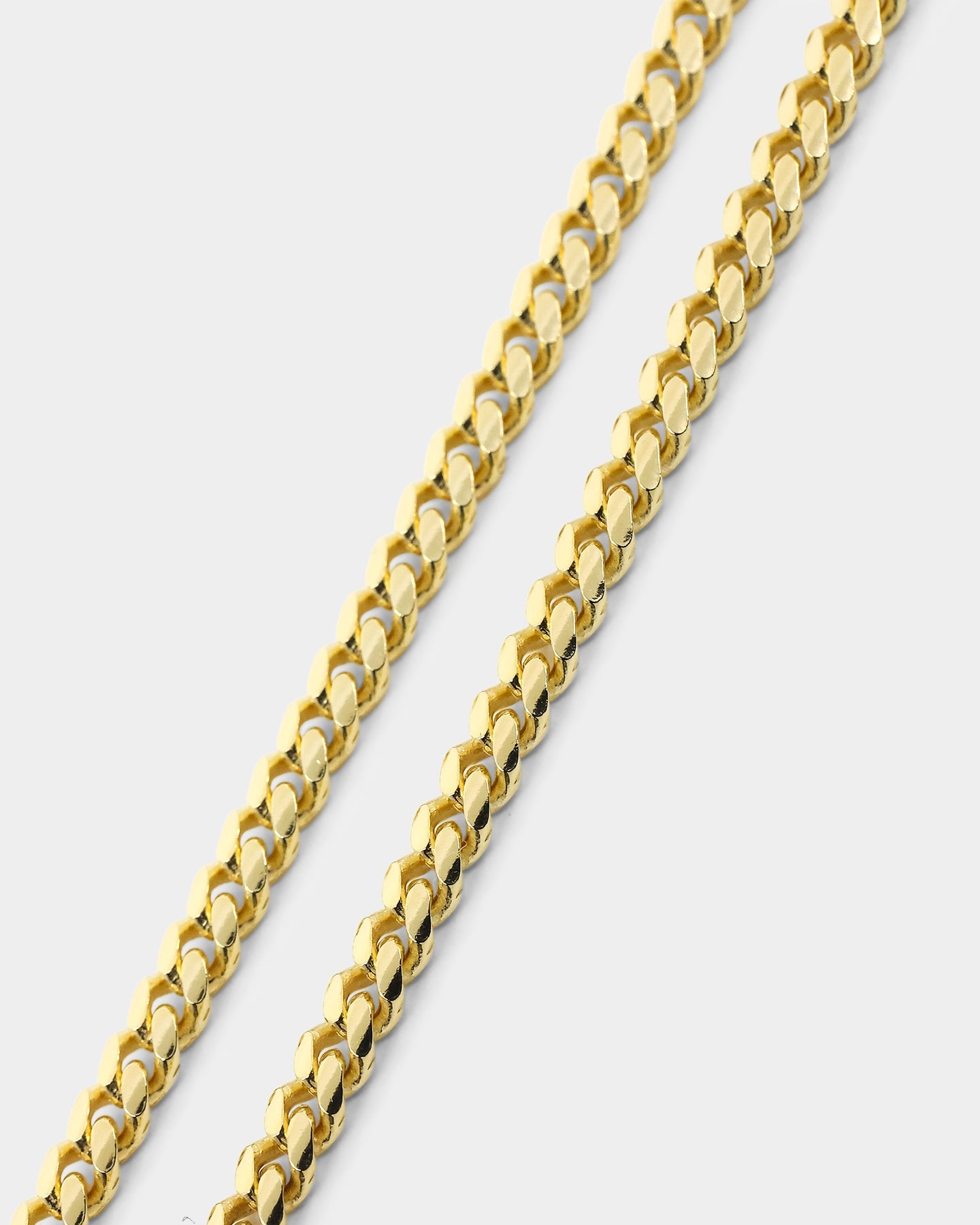 House Of Auric 3mm Cuban Link Bracelet 18k Gold Vermeil