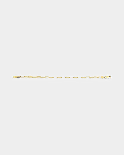 House Of Auric 10.5mm Long Cable Bracelet 18k Gold Vermeil