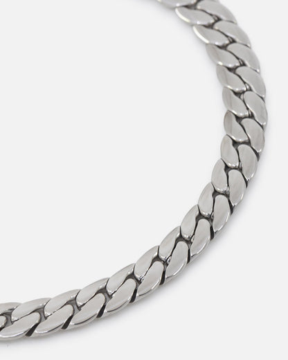Saint Morta Flat Cuban Snake Bracelet Stainless Steel