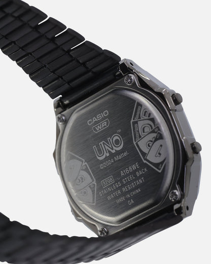Casio X UNO A168WEUC-1A Watch Silver/Black