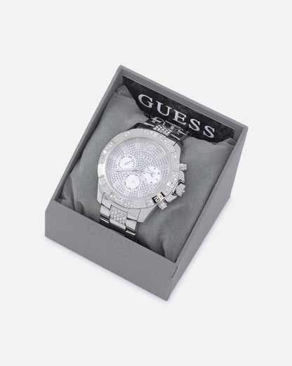 Guess Mainline Majesty Crystal Watch Silver