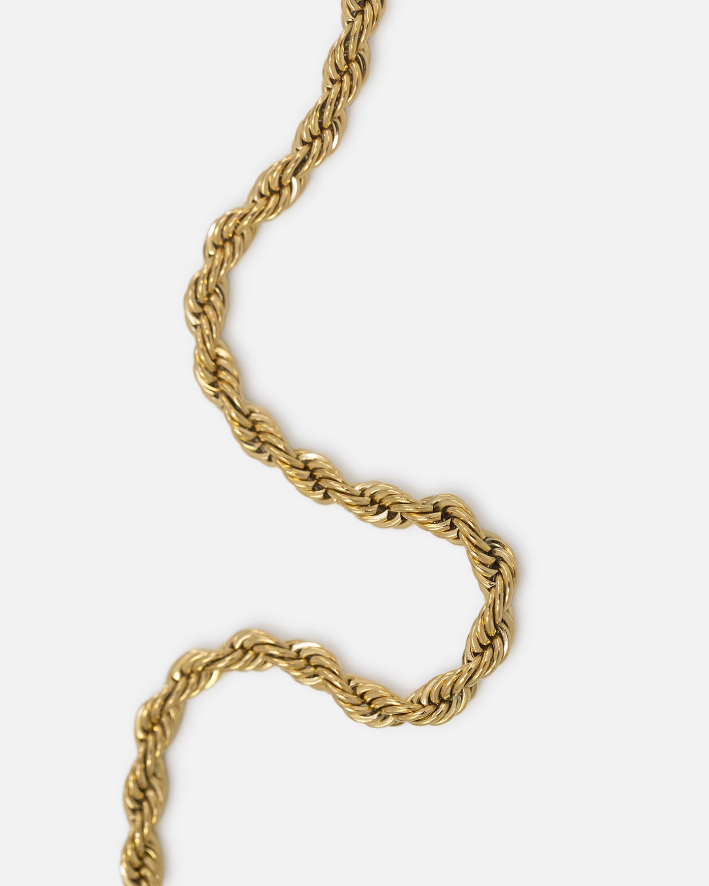 Saint Morta Cross Pendant Rope Chain & Bracelet Bundle Gold