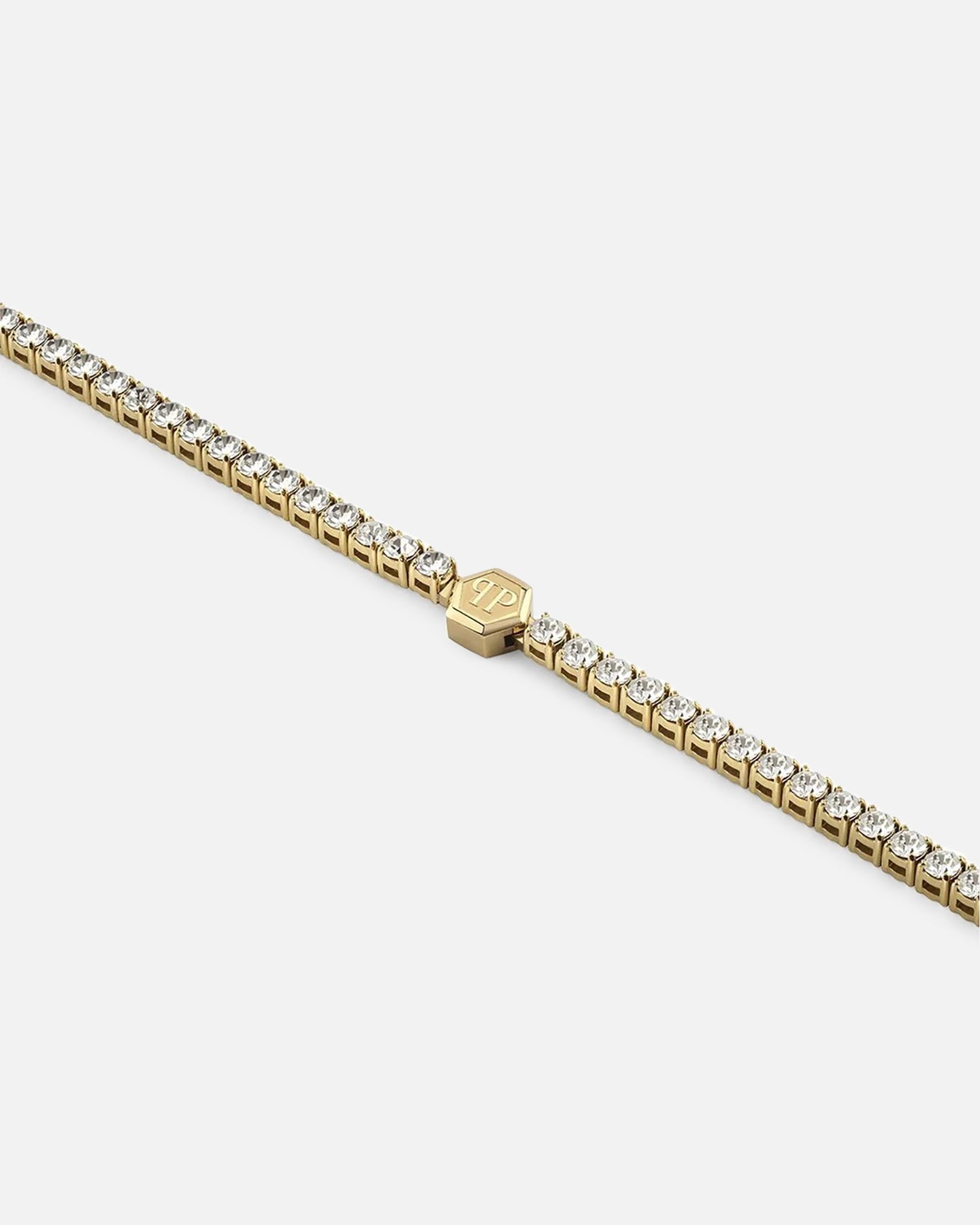 Philipp Plein Plein Tennis Royal Clear Crystal Bracelet Gold