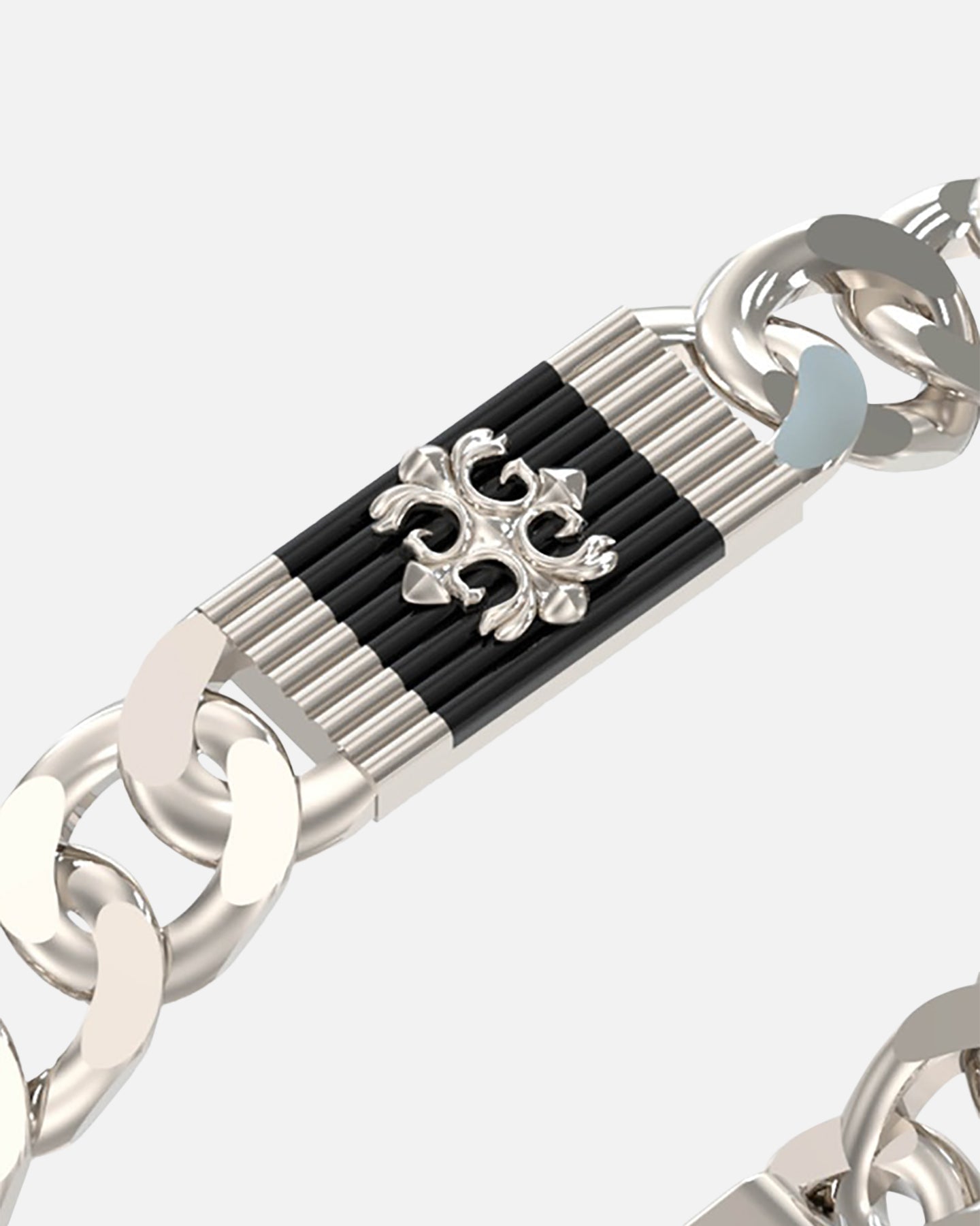 Guess Mainline Rebel Moon 9mm Tag Bracelet Steel