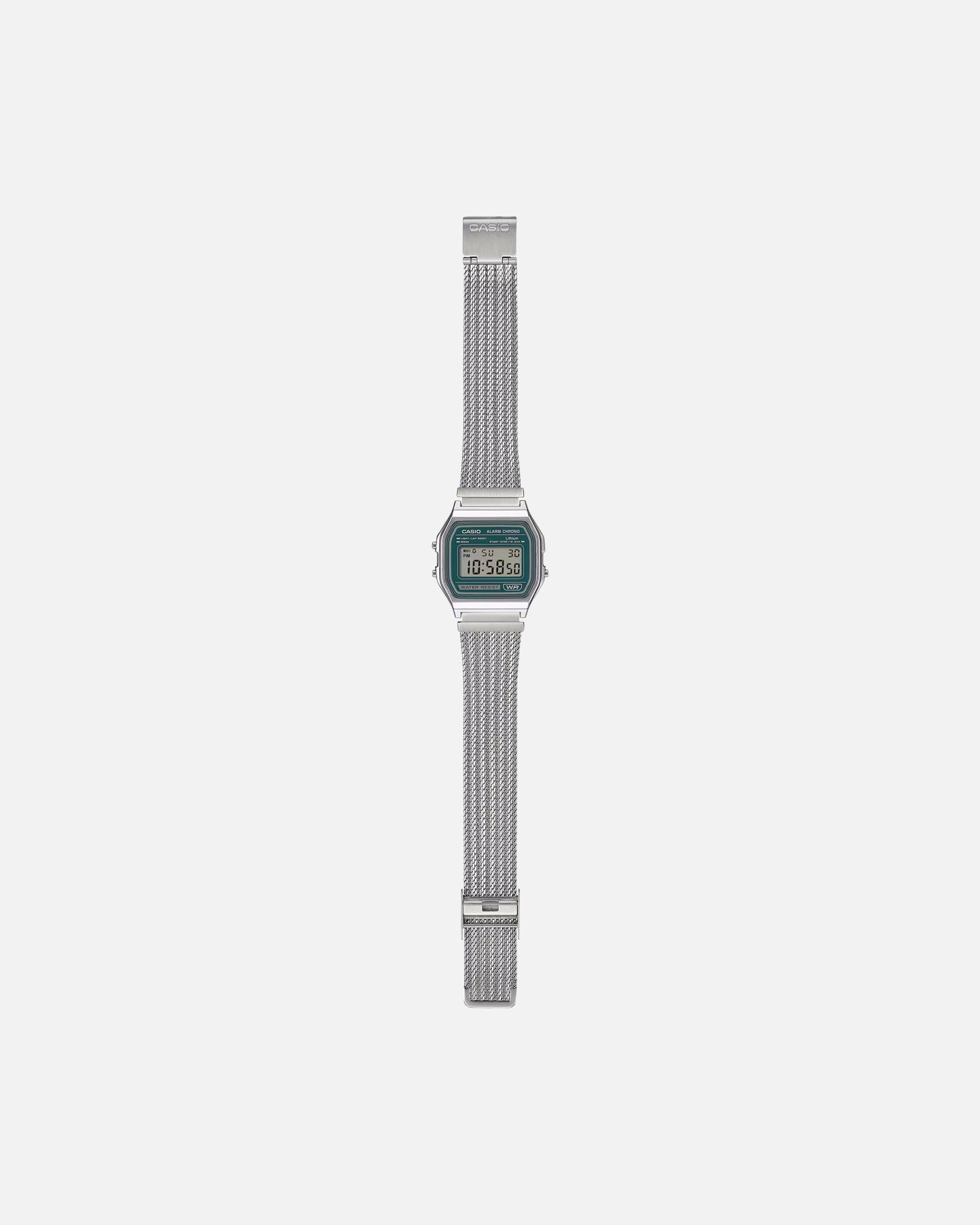 Casio A158WEM-3D Watch Silver/Black