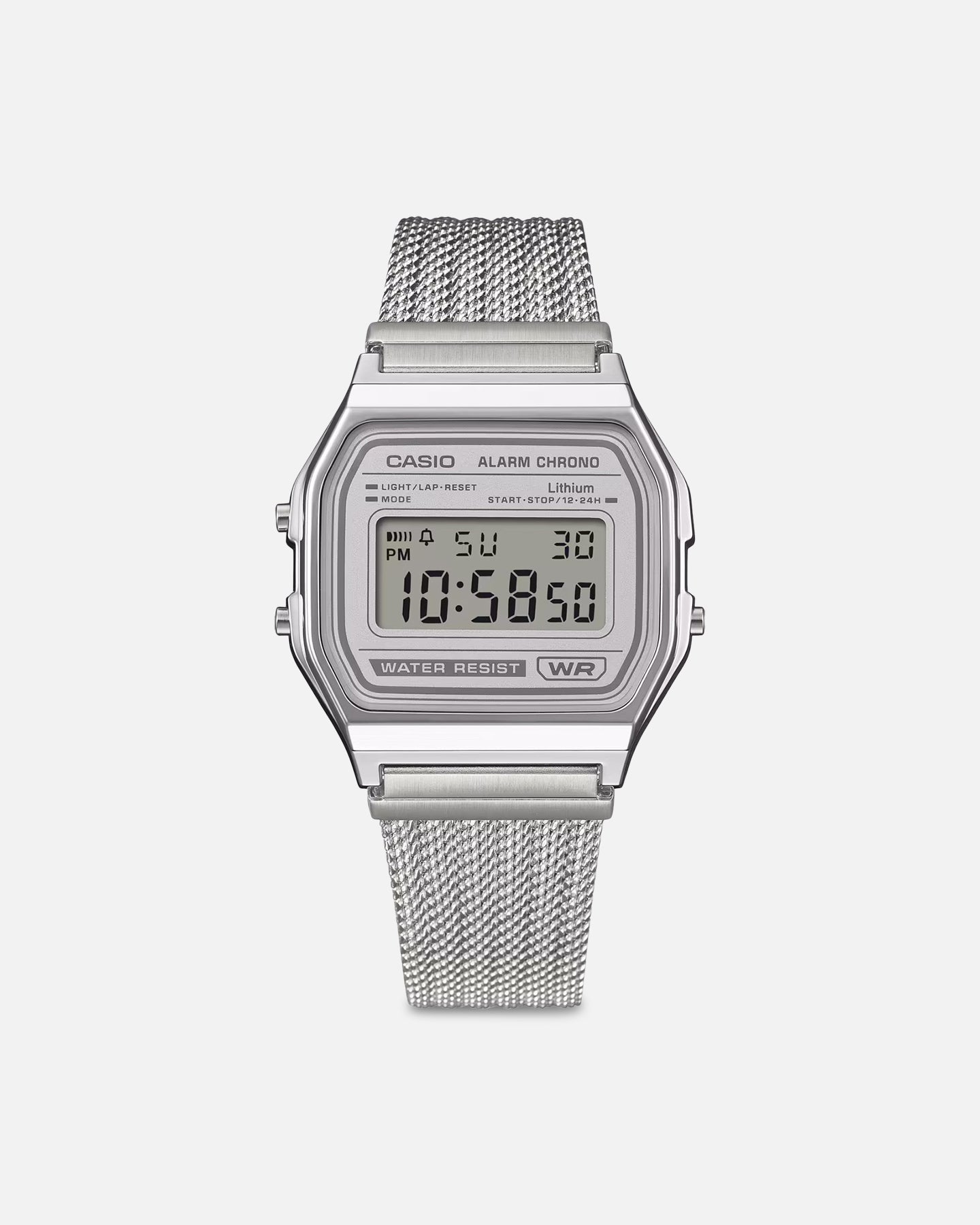 Casio A158WEM-7D Watch Silver