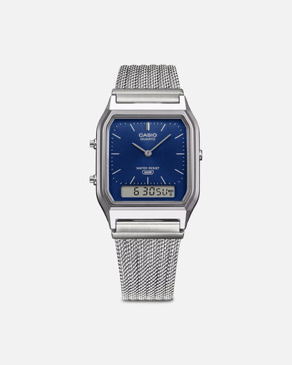 Casio AQ230EM-2A Watch Silver/Blue