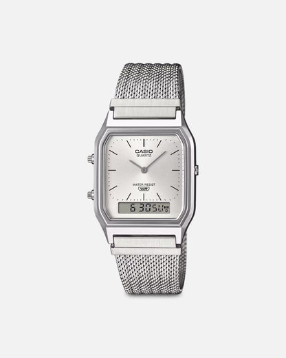 Casio AQ230EM-7A Watch Silver/Silver