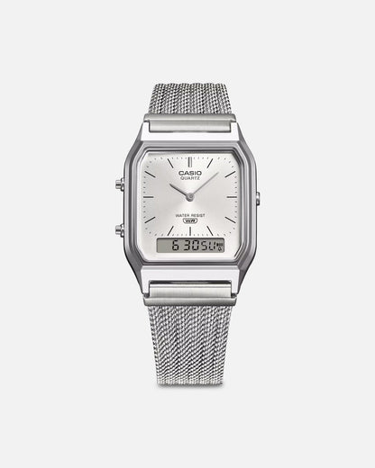 Casio AQ230EM-7A Watch Silver/Silver