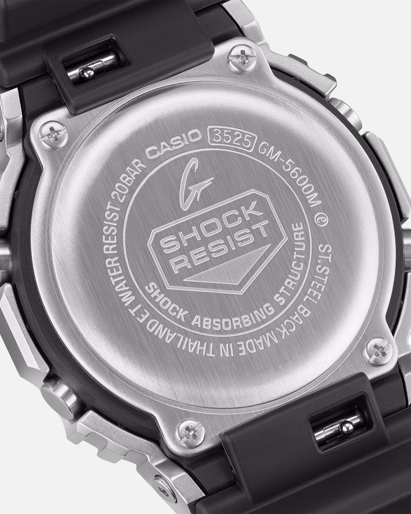 G Shock GM5600M-1D Watch Silver/Black