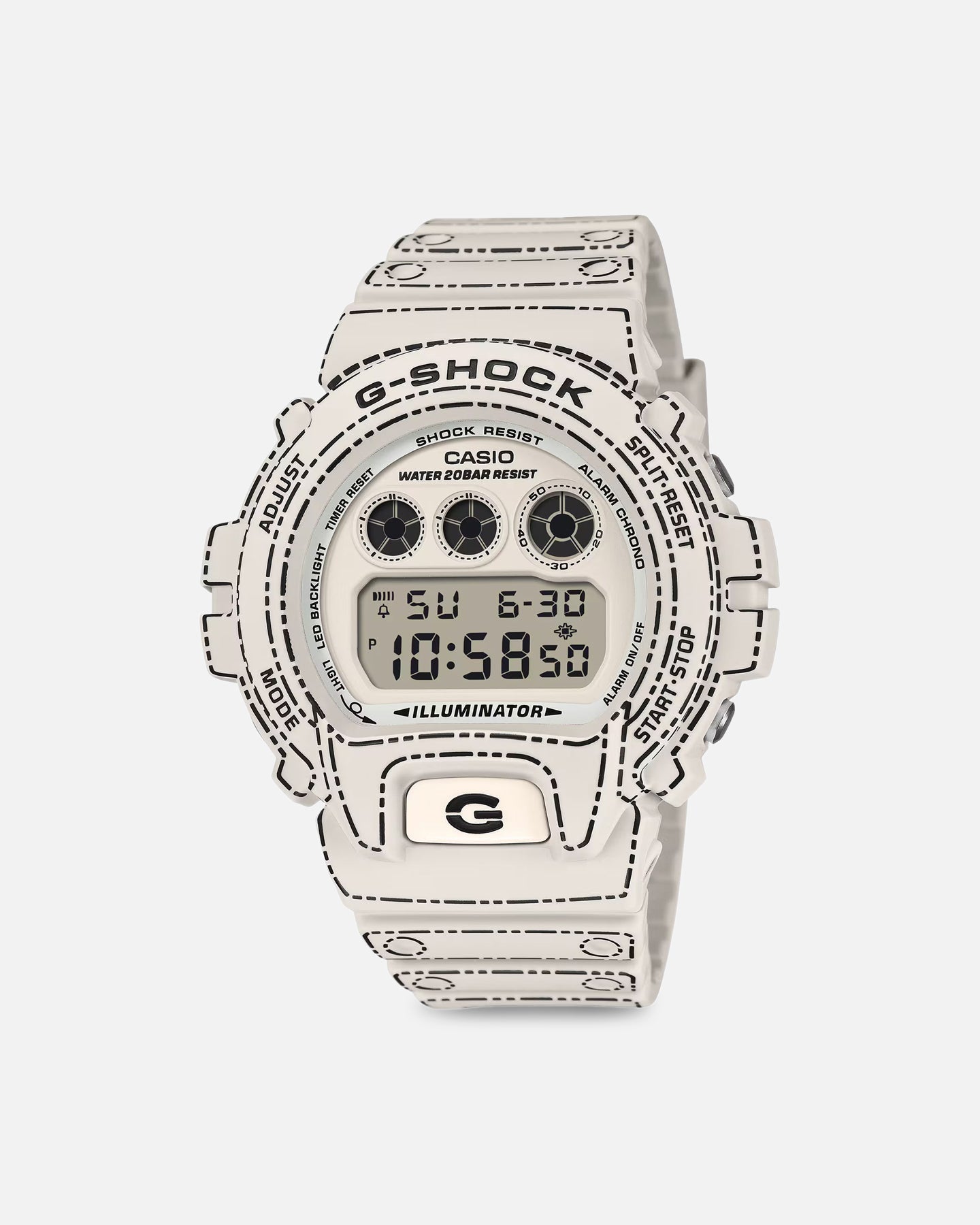 G Shock DW6900RGM-5D Watch White/White