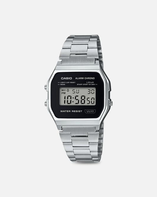 Casio A158WEA-1D64 Watch Silver/Black