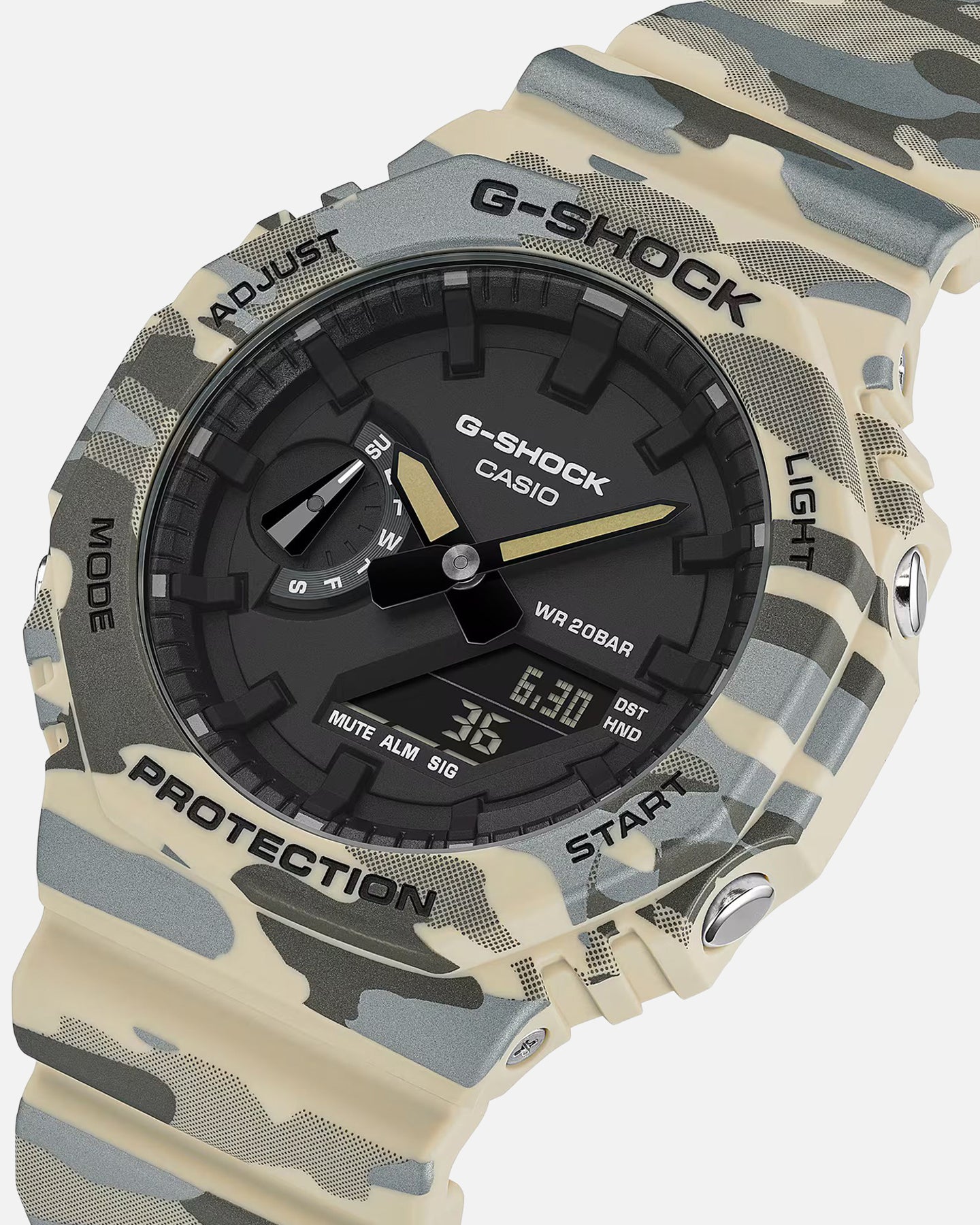 G Shock GA2100CM-5A Watch Camo/Black