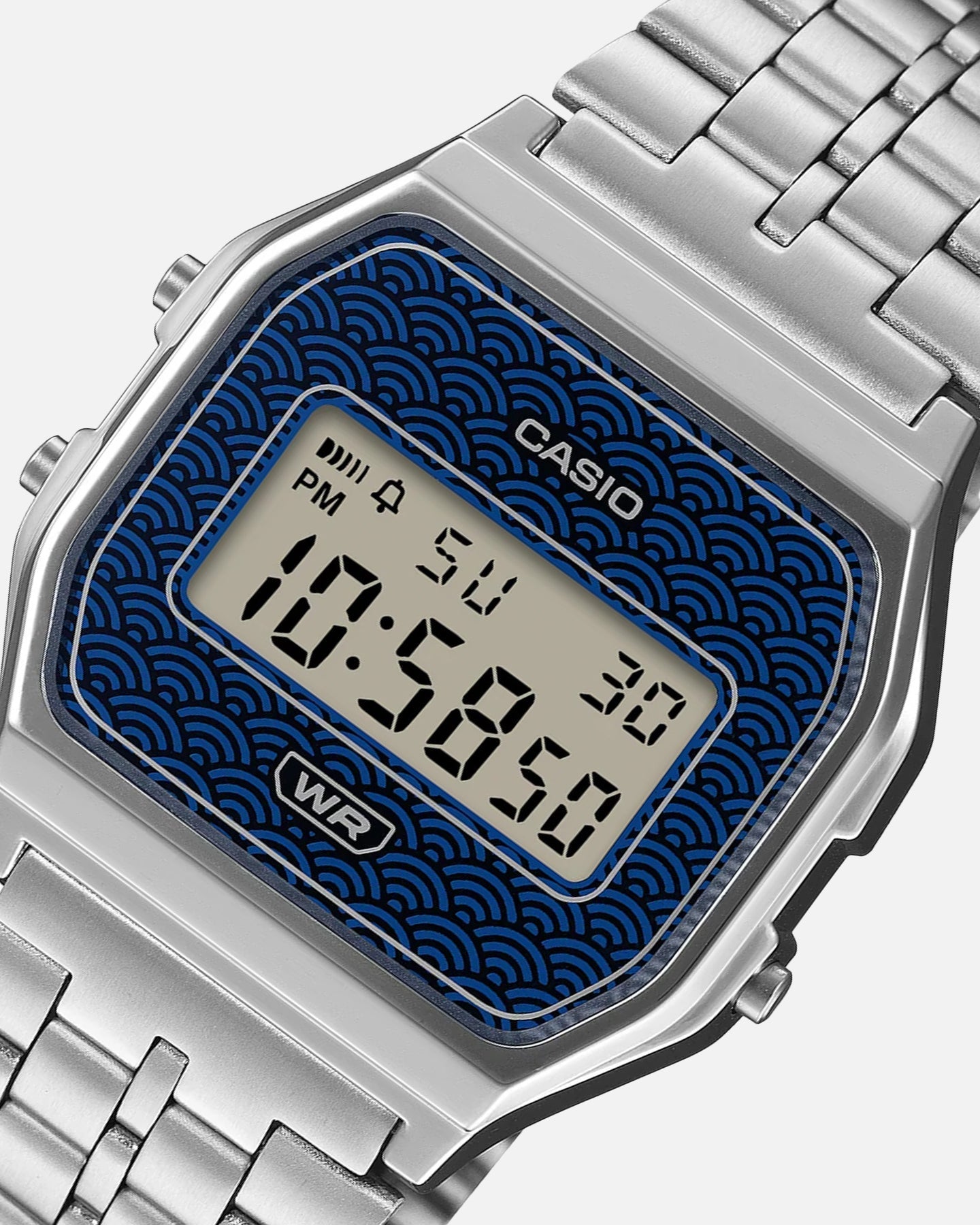 Casio A159WEVJ-2D Watch Silver/Blue