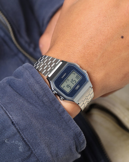 Casio A159WEVJ-2D Watch Silver/Blue