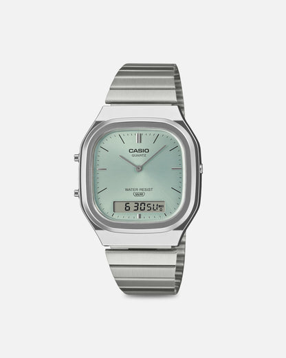 Casio AQ240E-2A Watch Silver/Green