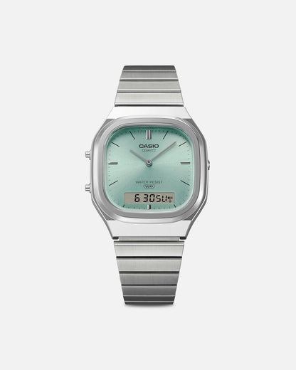 Casio AQ240E-2A Watch Silver/Green