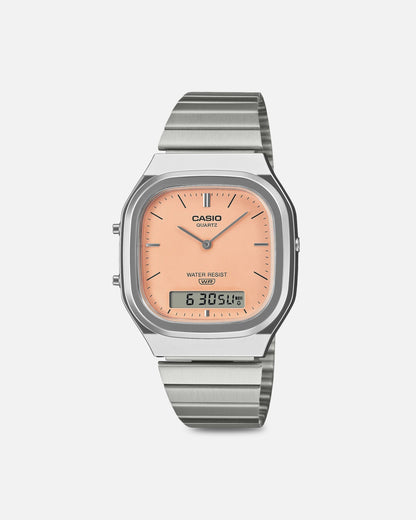 Casio AQ240E-4A Watch Silver/Orange