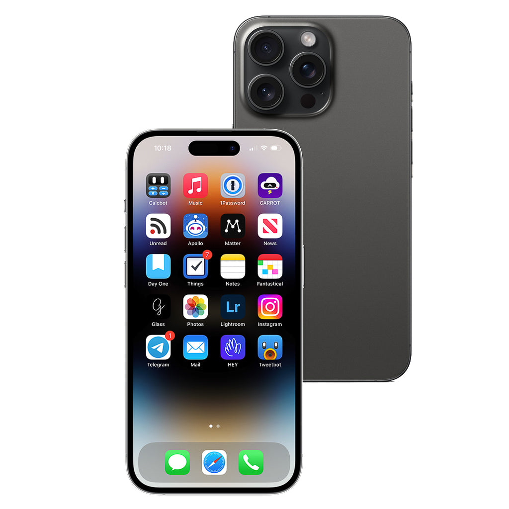 Apple iPhone 15 Pro 256GB (Black Titanium) [*Refurbished: Very good]