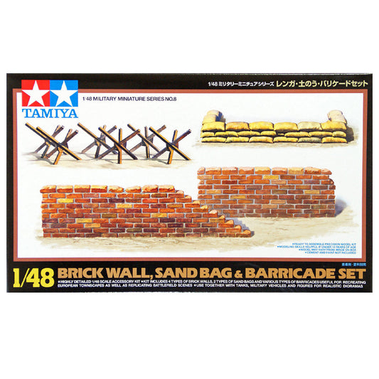 Tamiya 1/48 Brick Wall Set