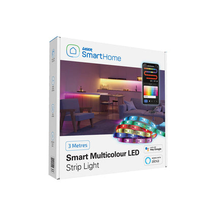 Laser Smart LED Strip Light with Wi-Fi - 3 Metres