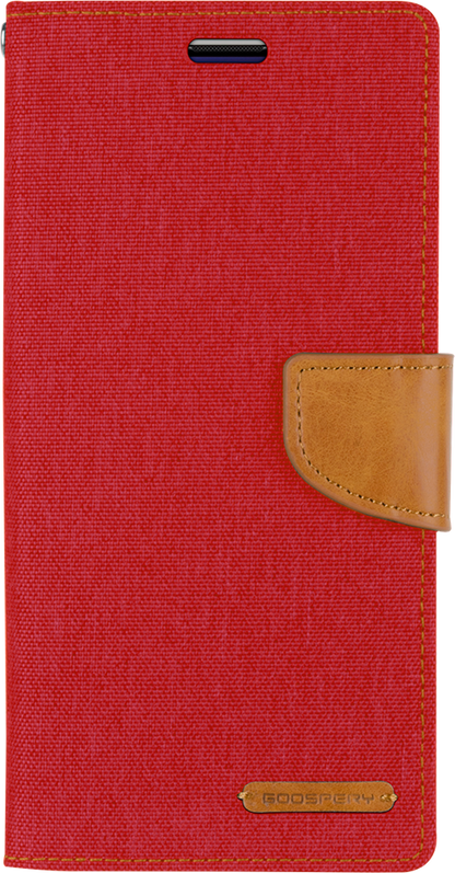 Goospery Canvas Diary For iPhone 7 Plus / iPhone 8 Plus - Red