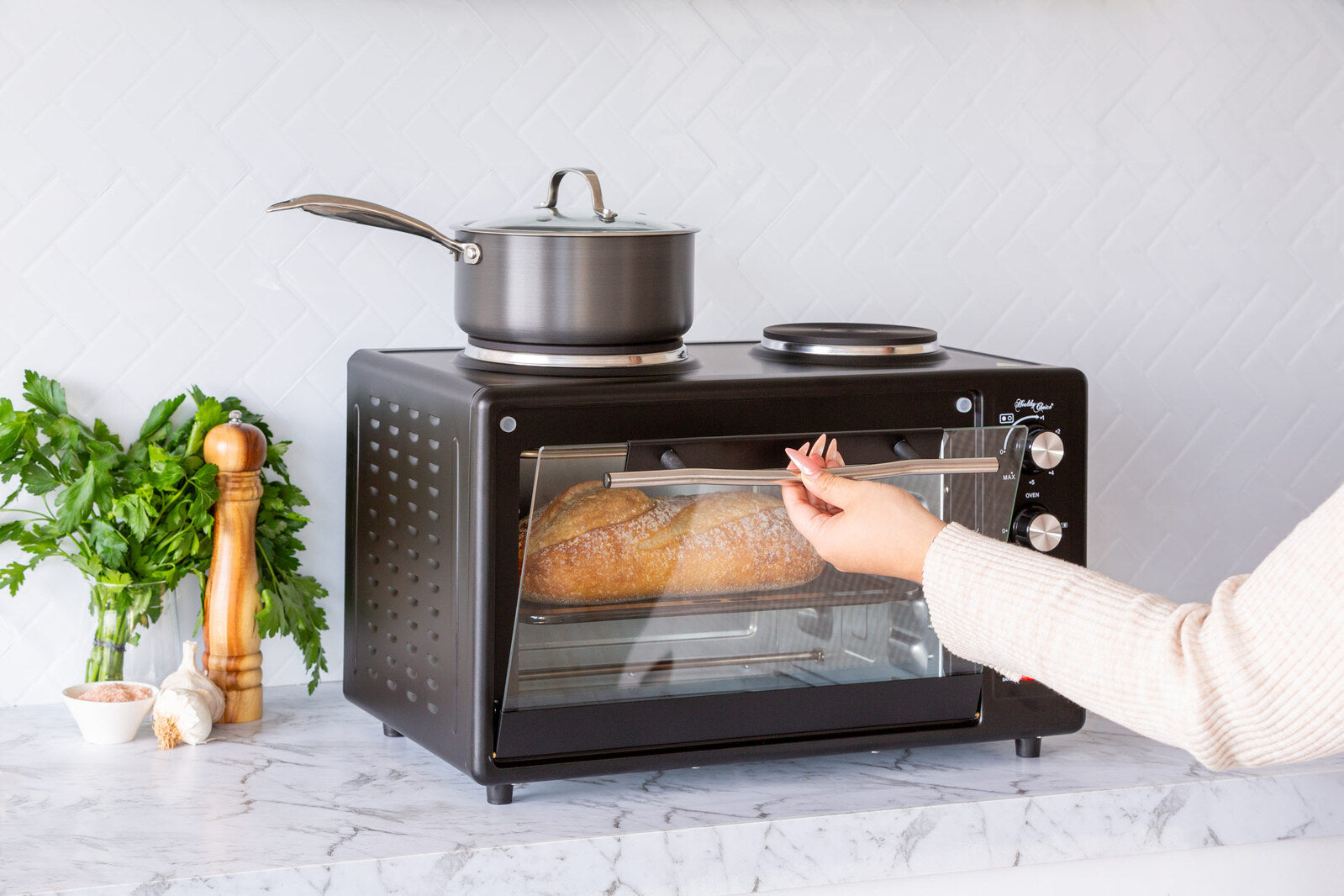 Healthy Choice 34L Portable Oven with Rotisserie Cooking
