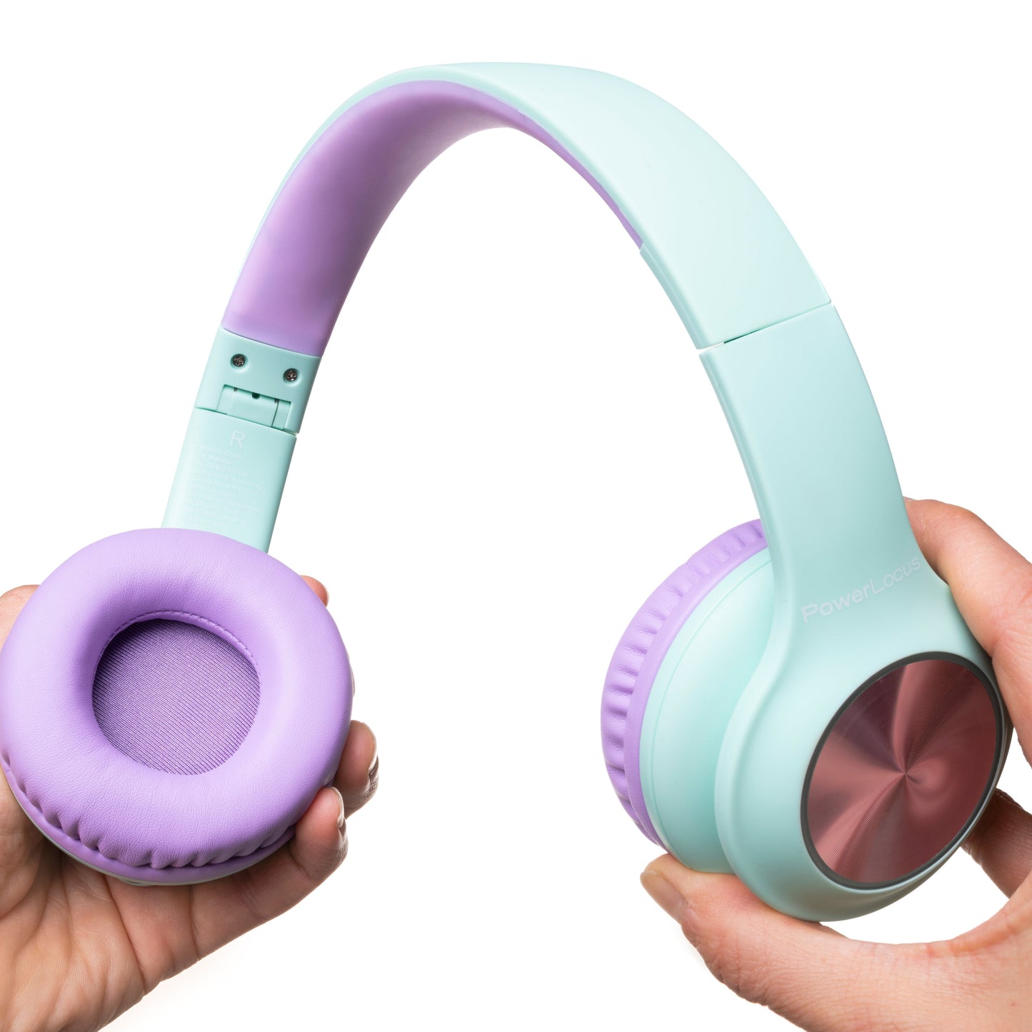 PowerLocus PLED Kids Bluetooth Headphone (Teal/Purple)
