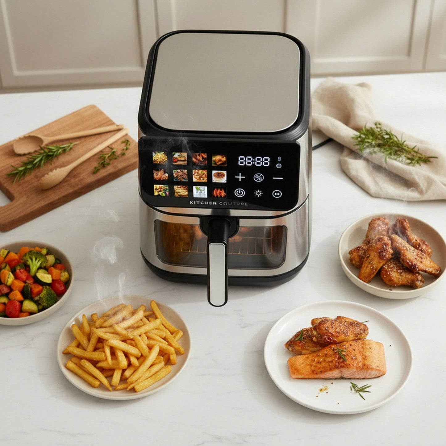 Kitchen Couture Big Screen Clearview Air Fryer 8.5L
