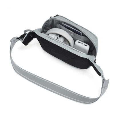 Pacsafe V Anti-Theft RFID Slashguard Secure Travel Hip Pack Digital Grey