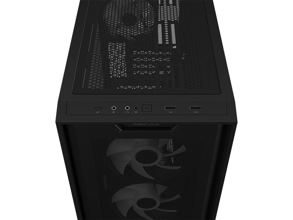 Asus A21 Plus Mesh Front Micro-ATX Case - Black