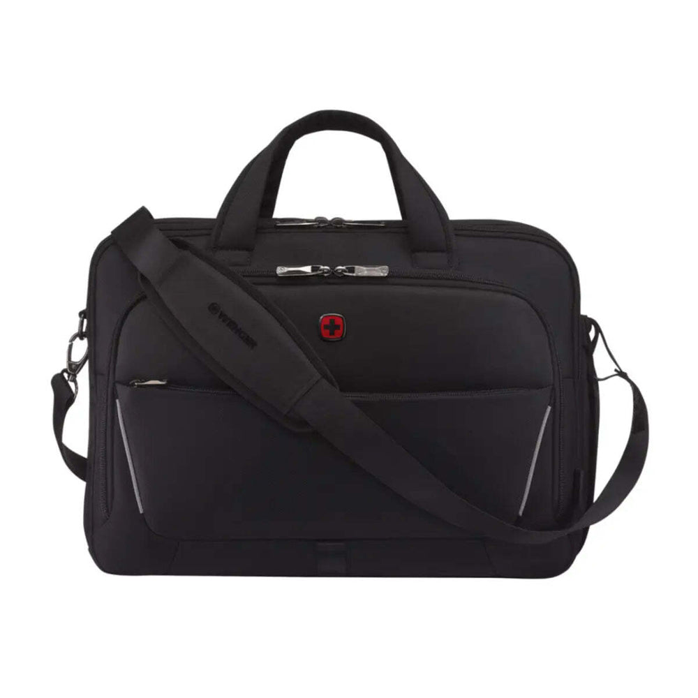 Wenger Icons Meteor 16" - 17" Laptop Brief with Tablet Pocket - Black