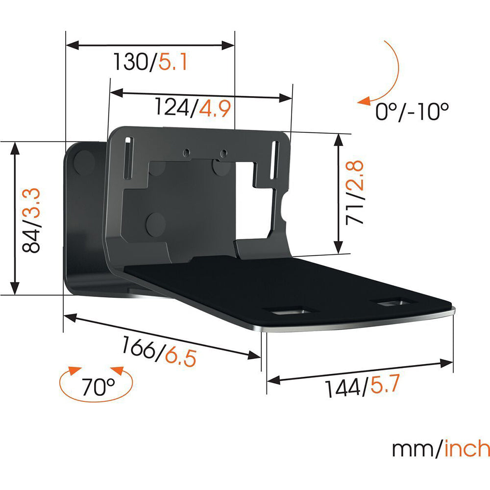 Vogel's SOUND3205B Wall Mount Holder For Speaker (Black)