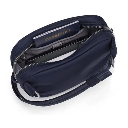 Pacsafe W Anti-Theft RFID Blocking Slashguard Micro Travel Sling Navy