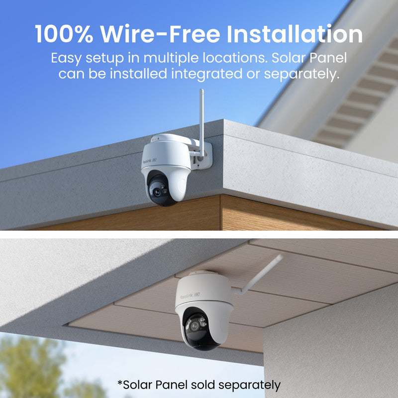 Reolink Argus PT Ultra 4K Pan Tilt Wireless Automatic Tracking Battery Security Camera 2 Pack (White)
