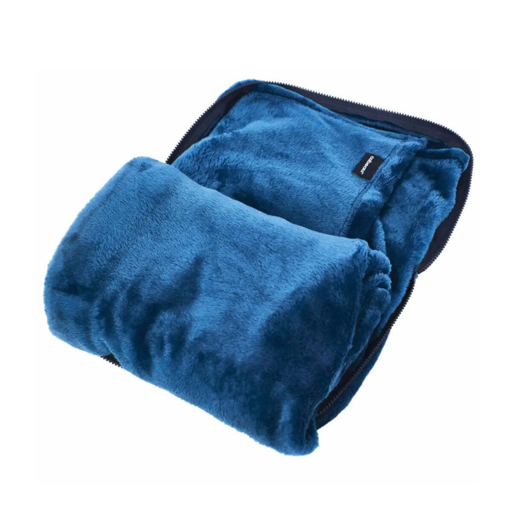 Cabeau Fold ''n Go 4-In-1 Travel Blanket, Pillow, Seat Cushion and Lumbar Support (Blue)