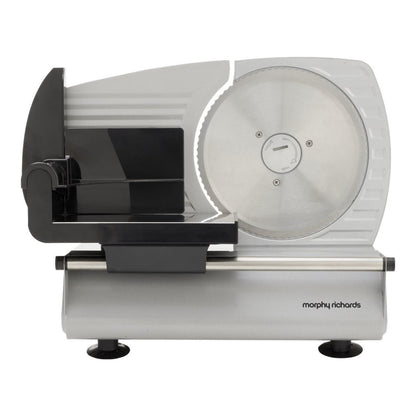 Morphy Richards 200W Electric Food Slicer 190mm Serrated Stainless Steel Blade