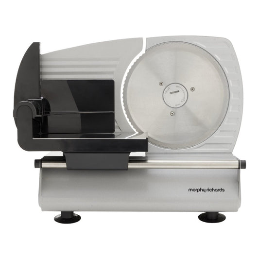 Morphy Richards 200W Electric Food Slicer 190mm Serrated Stainless Steel Blade