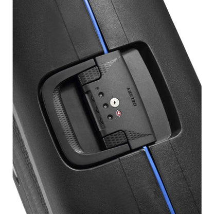 Delsey Moncey 55 cm 4-Wheel Carry-on Suitcase - Black (Recycled Material)