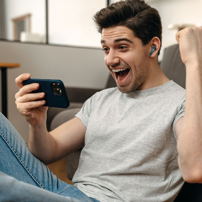 Laser TWS Gaming Earphones with ANC and Low Latency (Black)