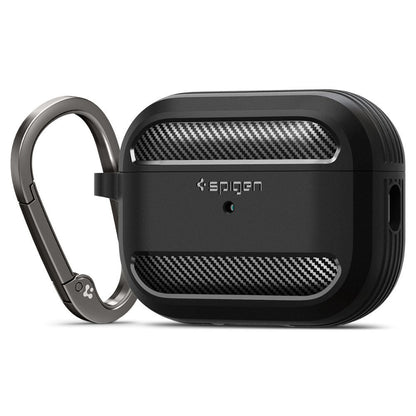 Spigen Apple AirPods Pro 2 Rugged Armor Headset and Earphone - Black