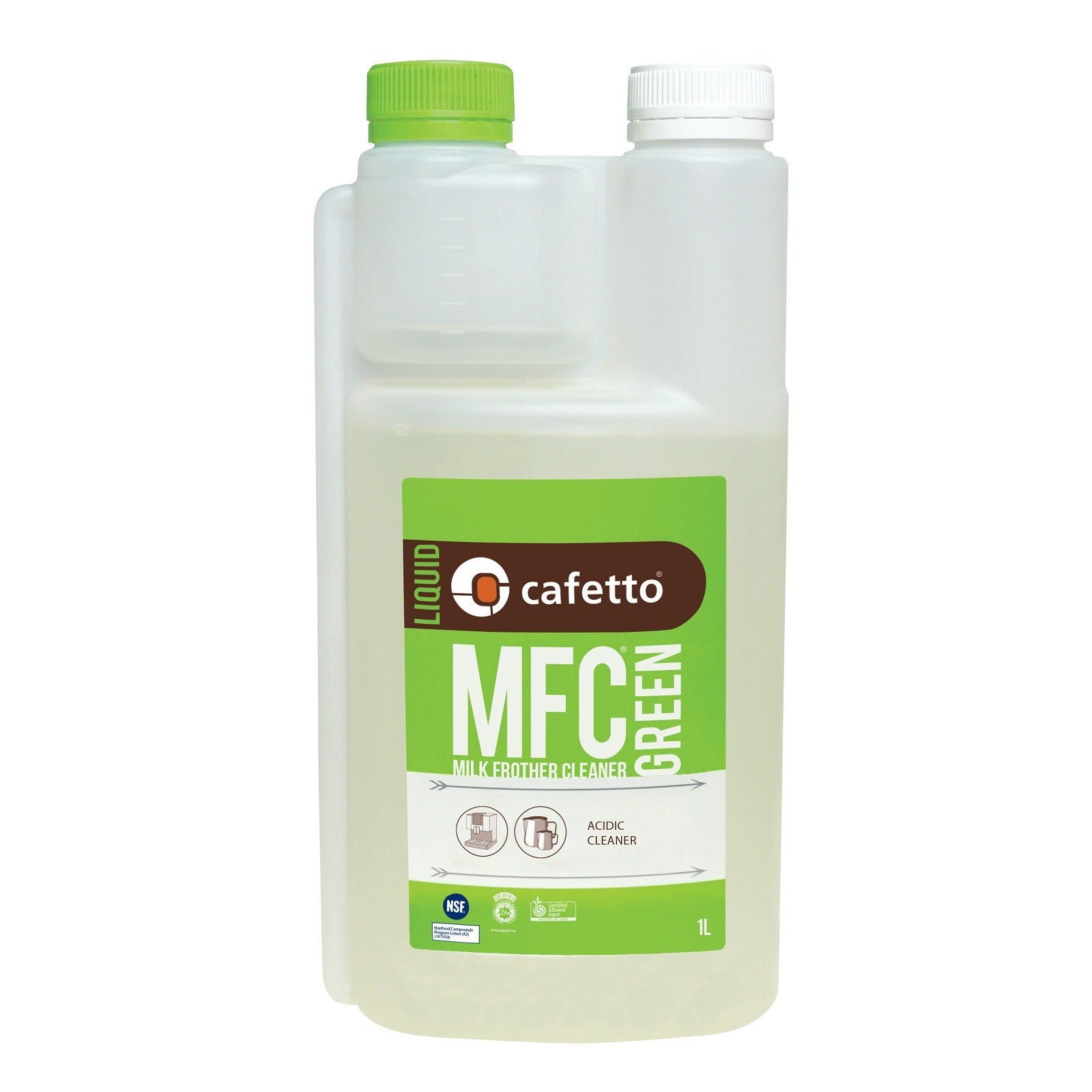 Cafetto Mfc Organic Milk Frother Cleaner - 1 Litre (Green)