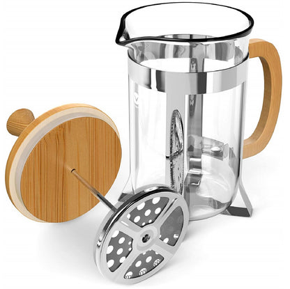 Coffee Culture Bamboo/Glass French Travel Tea/Coffee Press/Plunger (350ml)