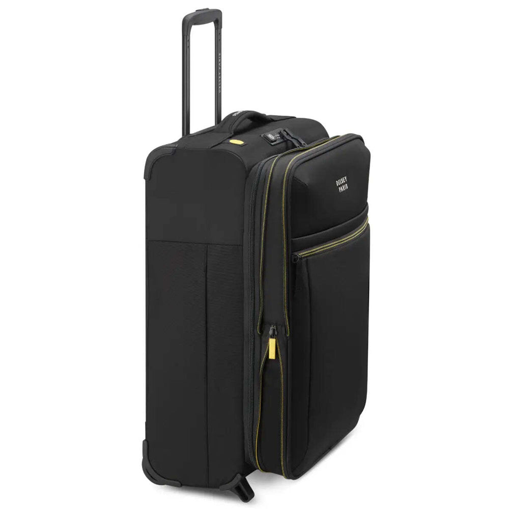 Delsey Brochant 3 - 55 cm Slim 2-Wheel Expandable Carry-on Suitcase - Deep Black