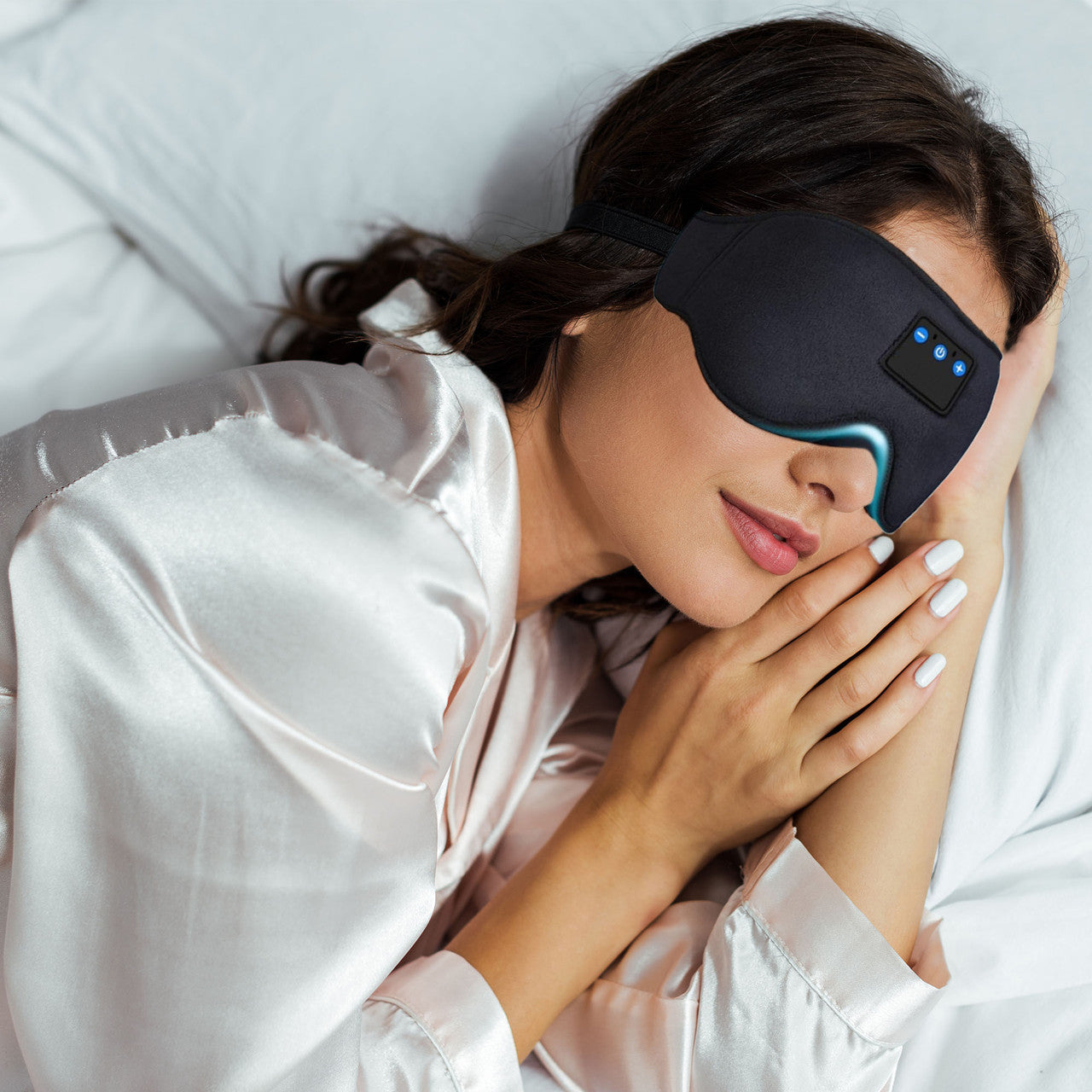 Laser Sleep Mask with Bluetooth Headphones (Black)