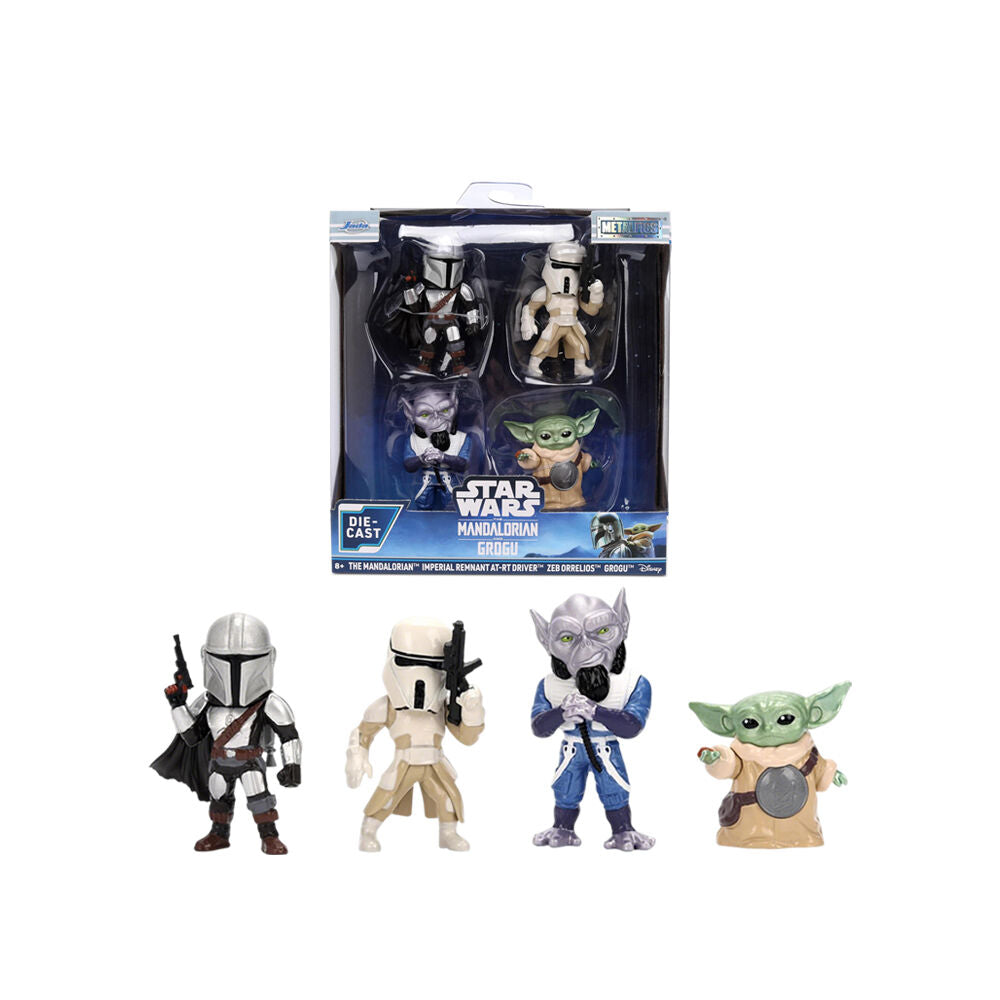 Jada Star Wars The Mandalorian & Grogu 2026 2.5" Metalfigs Diecast Figure 4-Pack