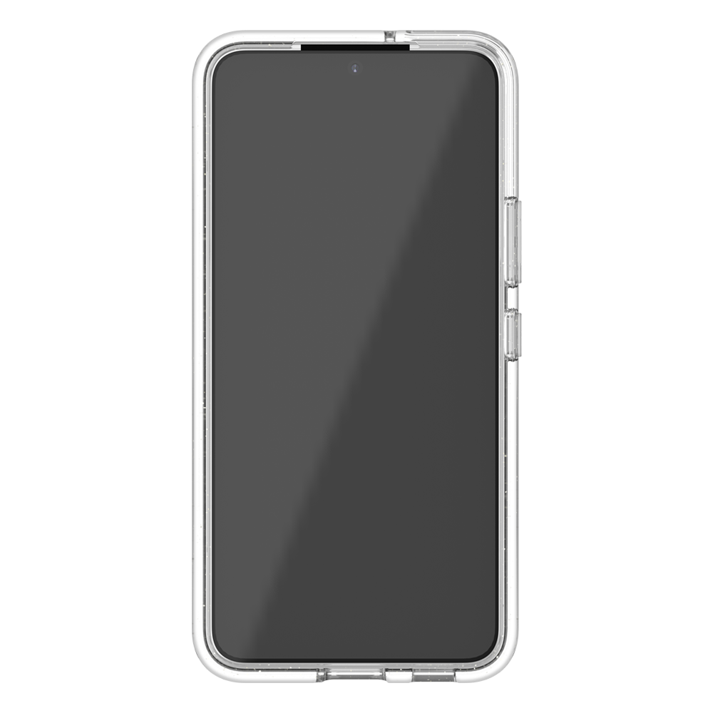 Ugly Rubber Samsung s22 Vogue Glitter Infused Armor Case (Clear)