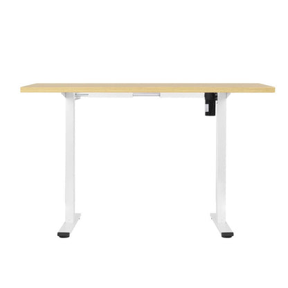 Artiss Standing Desk Motorised Sit Stand Desks White Oak 120CM
