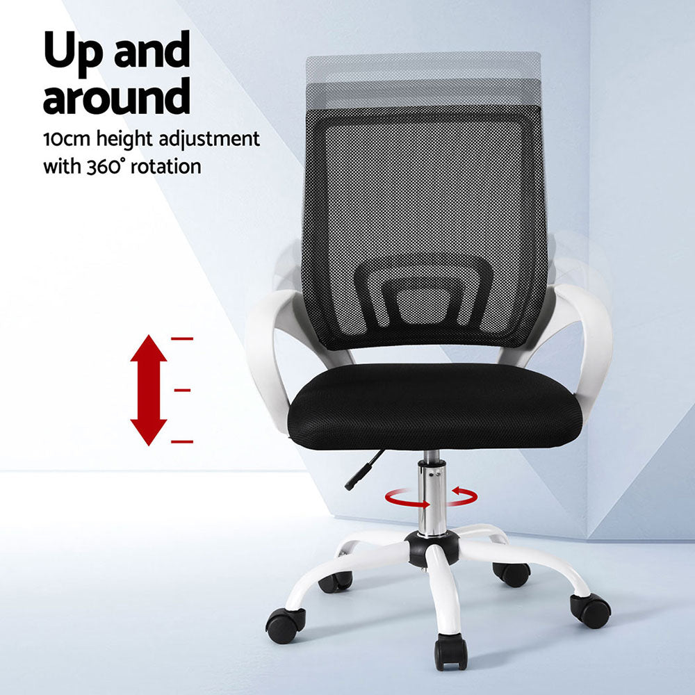 Artiss 2x Office Chair Mesh Computer Chairs Work Study Mid Back