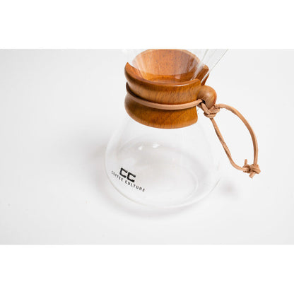 Coffee Culture Pour Over 400ml Glass Coffee Maker Drip Jug with Filter Clear